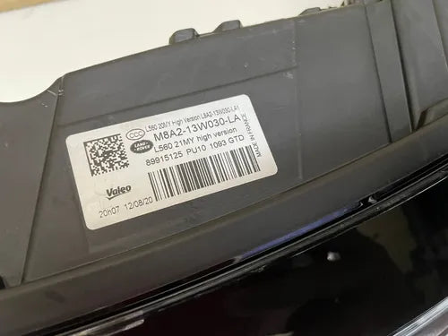 Farol Velar 2019 2020 2021 Original Esquerdo Esquerdo